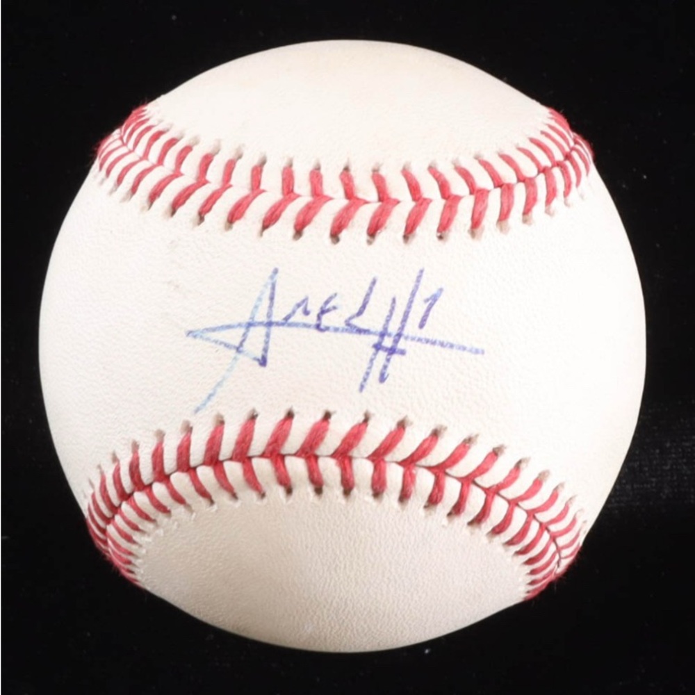 Amed Rosario Signed OML Baseball (Beckett Authenticated)